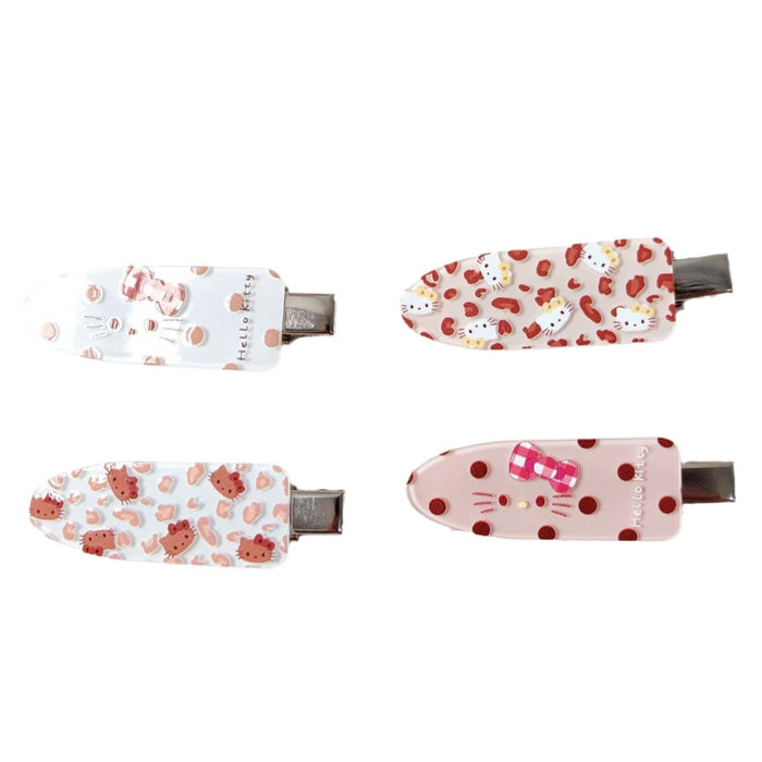 Wholesale Cute cartoon beige leopard print hair clip