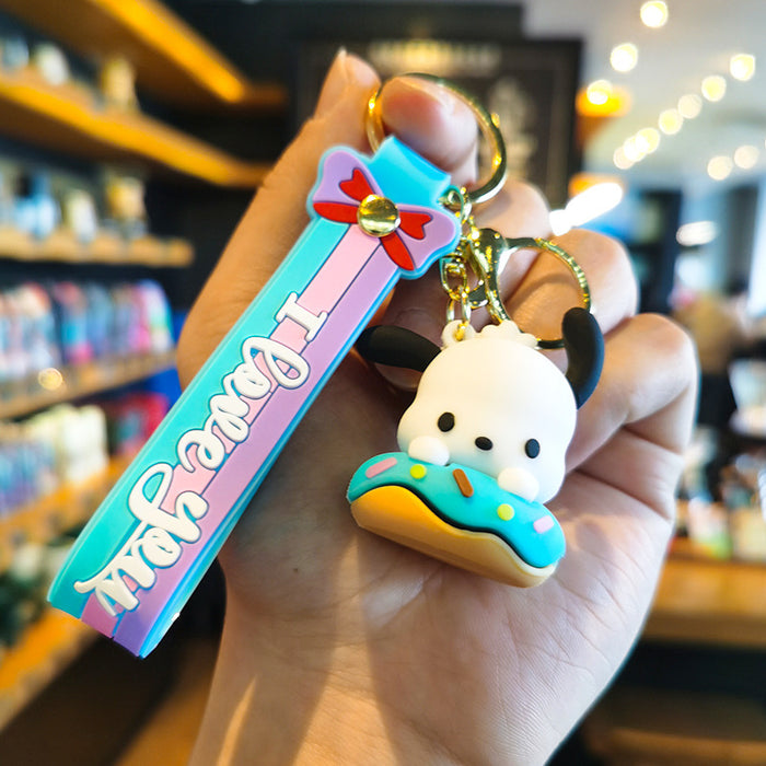 Wholesale Silicone Cartoon Doll Keychain JDC-KC-Tingm153