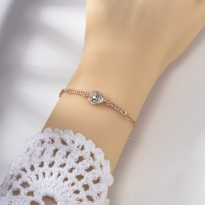 Wholesale Heart-shaped Women's Bracelet Diamond Jewelry Women's Jewelry Bracelet Gift
