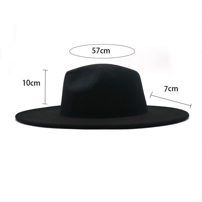 Wholesale Woolen top hat, retro light plate felt hat