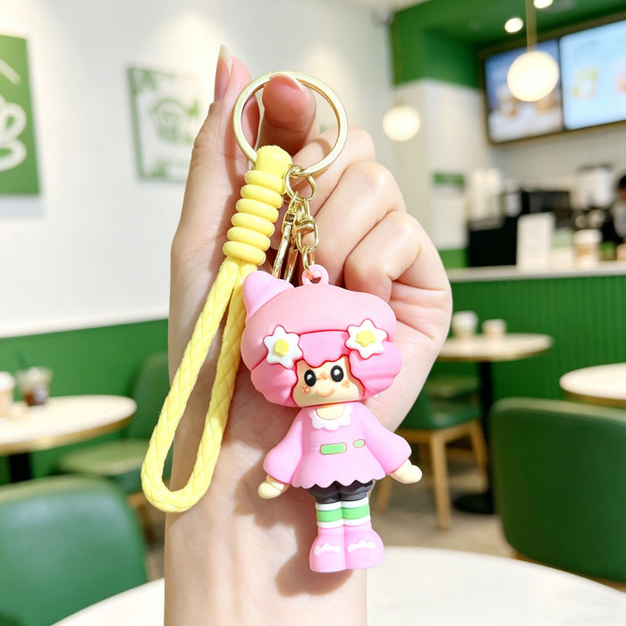 Wholesale Silicone PVC Plush Keychain Chic Decorative Car Key Accessory for Students Perfect Gift