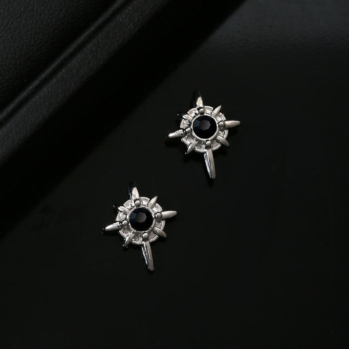 Wholesale Star shaped earrings, versatile high street style, simple and niche magnetic ear clips, earrings accessories
