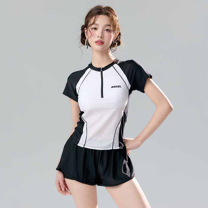 Wholesale Wholesale of women's two-piece polyester swimsuits with separate swimsuits