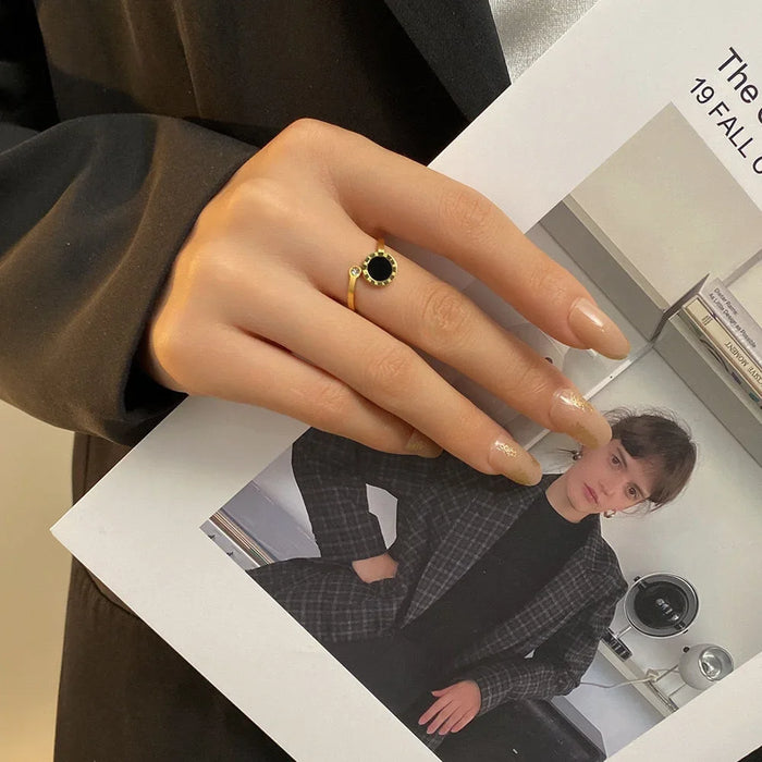 Wholesale New adjustable opening, no fading, sweet and personalized ring for women