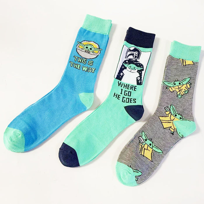 Wholesale Cartoon Men's Middle Tube Socks JDC-SK-YiYan081