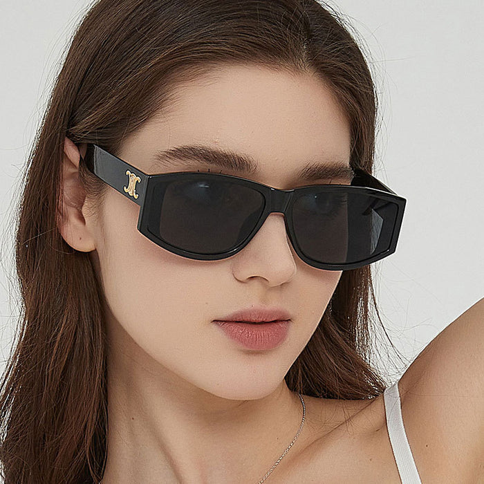 Wholesale Fashionable and personalized UV resistant sunglasses, neutral style street photography sunglasses