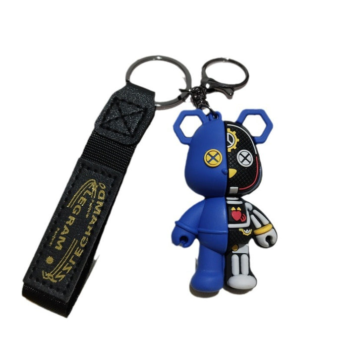 Wholesale Cartoon Mechanical Bear Keychain Pendant Cute Doll Bag Hanger Car Hanger
