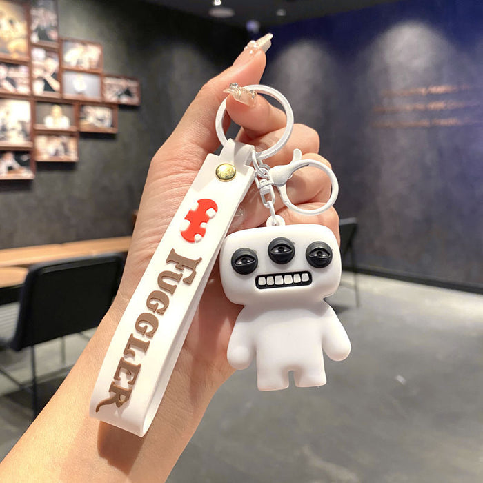 Wholesale Funny cute tooth monster cartoon keychain tooth monster pendant