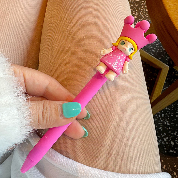 Wholesale Cute King Sweet Girl Heart Student Doll Gel Pen Korean Style Cute pen