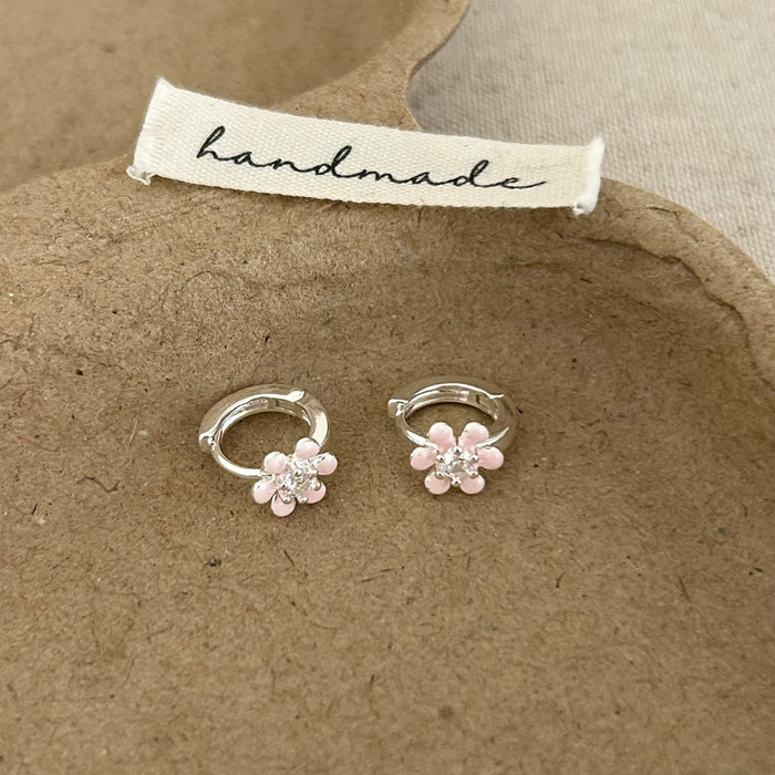 Wholesale Frosted Heart Two-Way Earrings