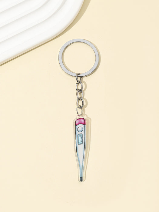 Wholesale Acrylic Thermometer Capsule Nurse Cap Keychain JDC-KC-RongRui013