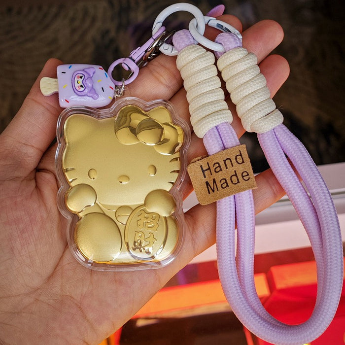 Wholesale Cute cartoon metal lanyard keychain
