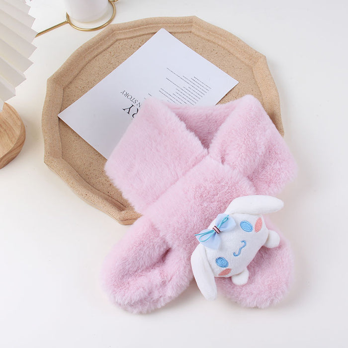 Wholesale Autumn/winter Thickened Baby Scarf Cute Cartoon Pet Design Warm Stylish For Boys Girls