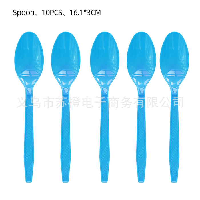 Wholesale Party Supplies  Children' s Cartoon Birthday Decoration Disposable Tableware Cartoon Paper Cup suit