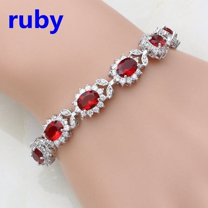Wholesale Simple zircon-set bracelets in various colors