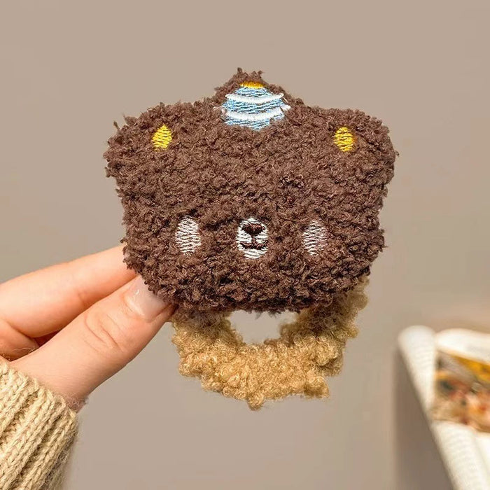 Wholesale plush bear Hair Scrunchies