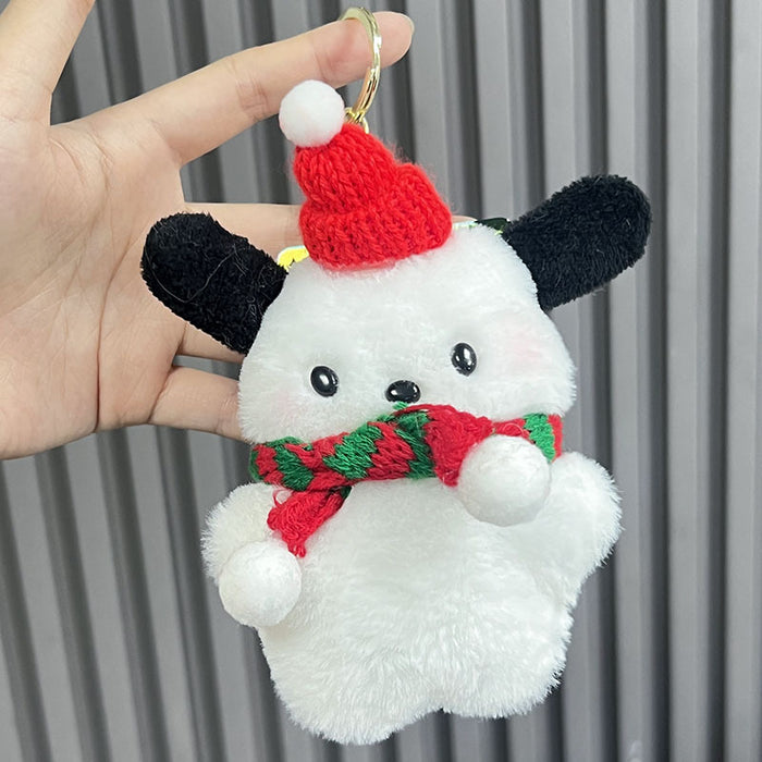 Wholesale Christmas Cute Bear Plush Doll Keychain JDC-KC-CHeng007