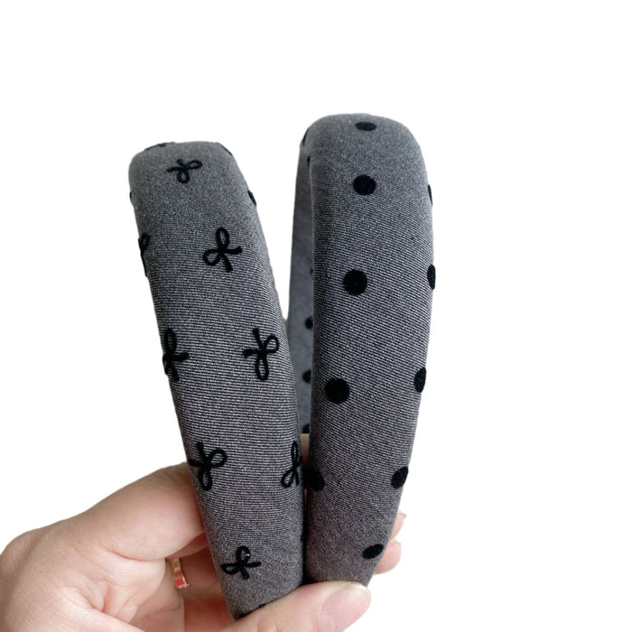 Wholesale Wave Point Love Bow Hair Hoop Fashion Headband Versatile Headwear Hair Accessories