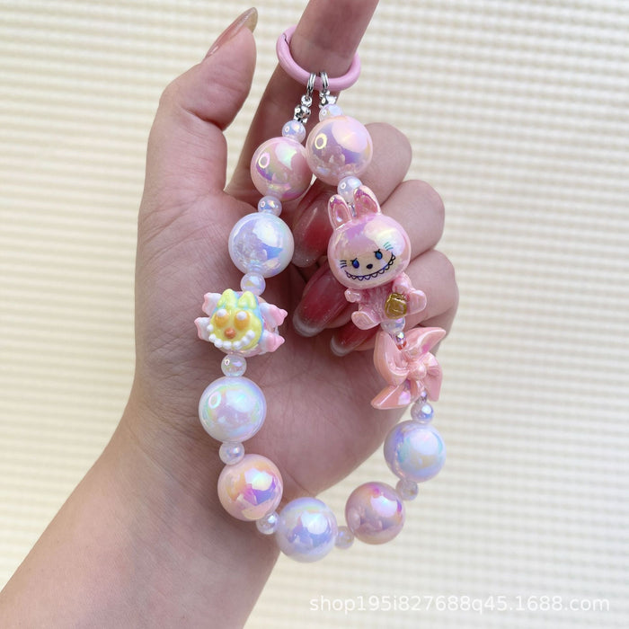 Wholesale Cartoon windmill hand-painted beads mobile phone chain bag decoration pendant accessories mobile phone chain