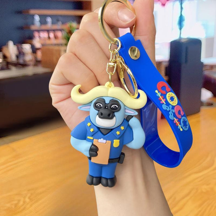 Wholesale Silicone Cartoon Doll Keychain JDC-KC-MingT094