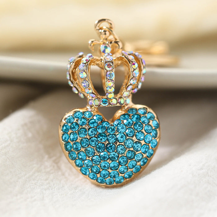 Wholesale Diamond Love Crown Alloy Keychain JDC-KC-ChaoK043