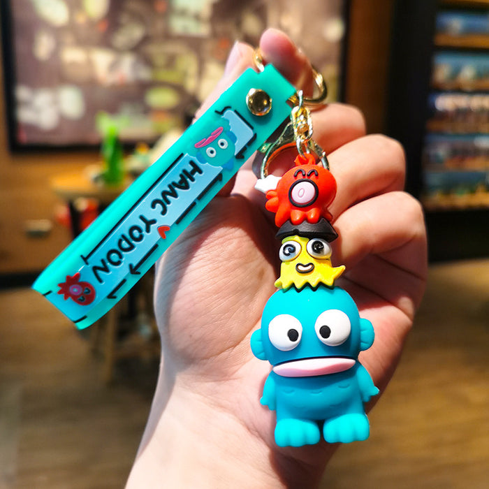 Wholesale   Cartoon key chain Clownfish PVC Keychain Cute Couple Doll Car Key Chain Bag Pendant Small Gift