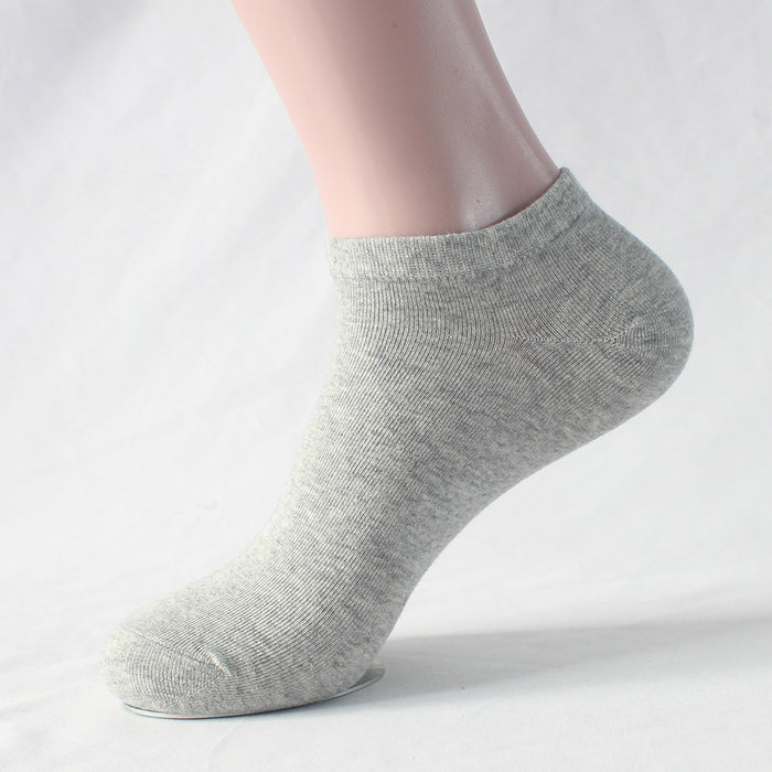 Wholesale Extra Large Ship Socks Thin Solid Color Short Socks Sweat Absorbing Cotton Socks