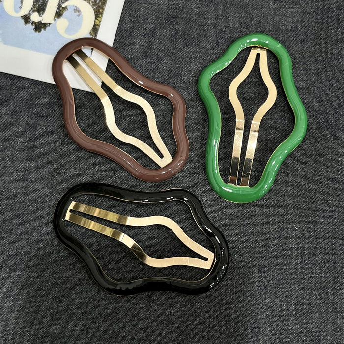 Wholesale Cloud-shaped Hollow-out Clip Side Clip Hair Clip Headwear Back of Head