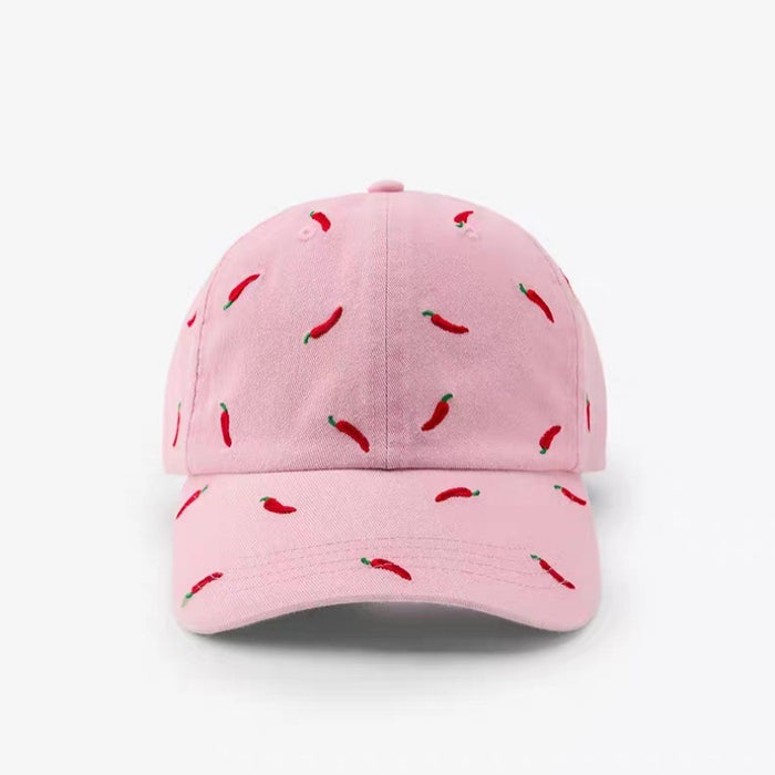 Wholesale Embroidered cute baseball cap soft top big head circumference new versatile duck tongue hat
