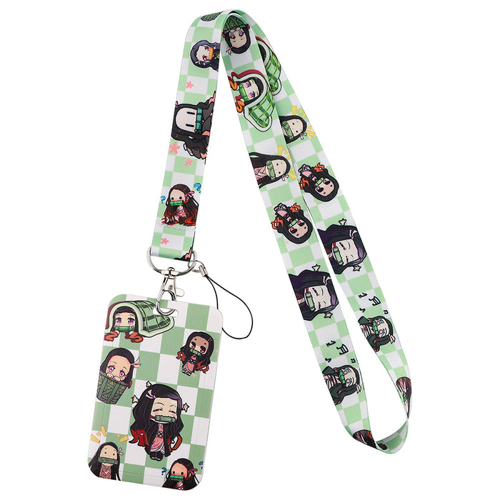 Wholesale 10 pcs Cartoon lanyard anti-loss hard shell keychain