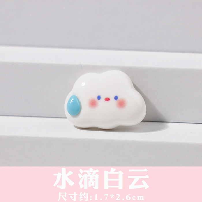 Wholesale Cartoon Clouds Rainbow Flower Bow Optional Shoe Buckle Accessories Removable Shoe Flower Decorative Buckle