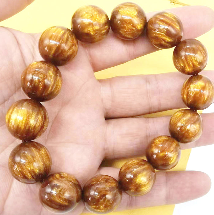 Wholesale Golden Sea Willow Hand String Buddha Pagoda Single Circle Buddha Bead National Style Jewelry