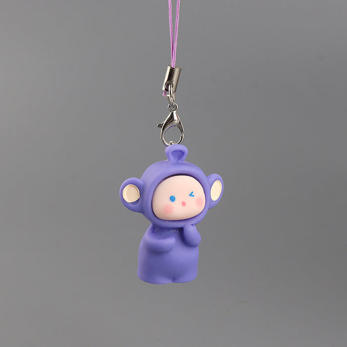 Wholesale Cute phone charm 3D resin keychain bag accessory
