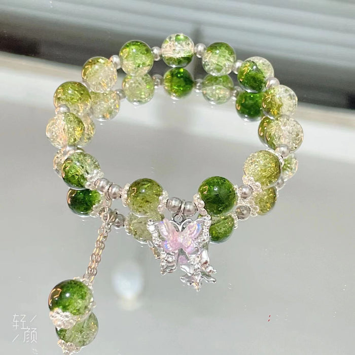 Wholesale Butterfly glass bracelet and glass bracelet