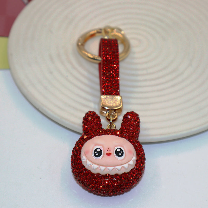 Wholesale Soft Clay Keychain with Diamonds,  Cute Personalized Bag Pendant,  Car Keychain,  Colorful Accessories