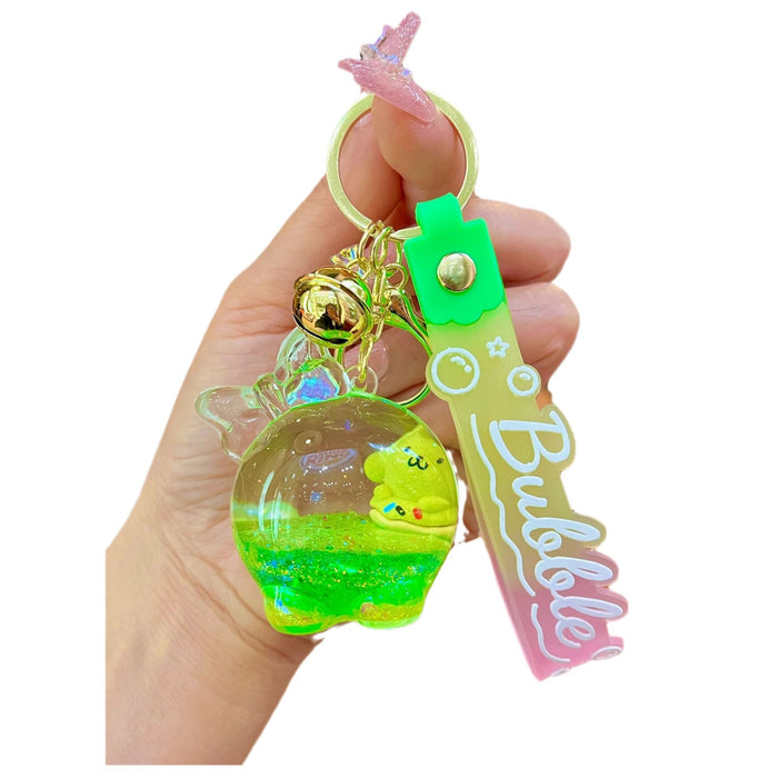 Wholesale Acrylic Cartoon Quicksand Bottle Keychain JDC-KC-JinM008