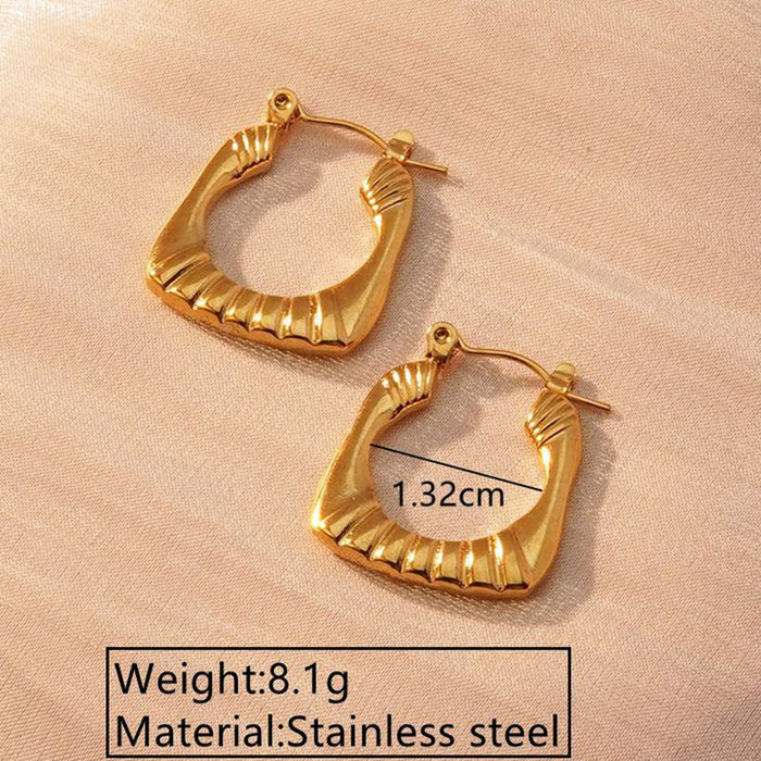 Wholesale Stainless Steel Solid Earrings JDC-ES-JW013