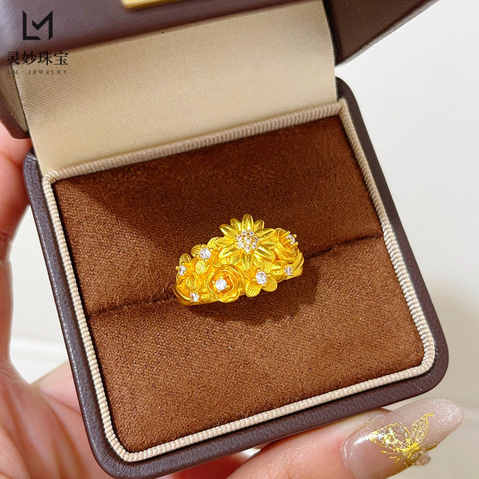 Wholesale Ring Little Daisy Ring Retro