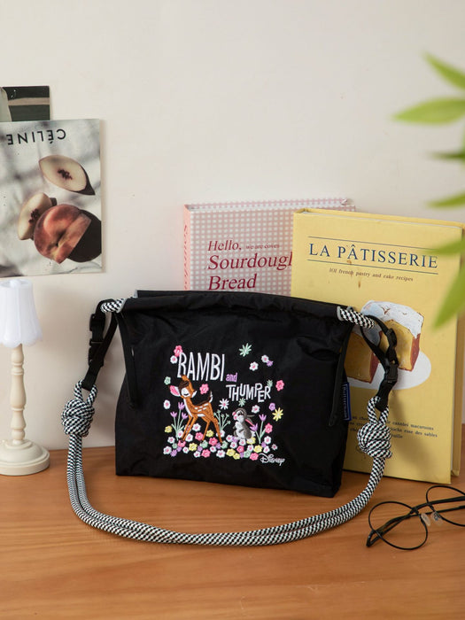 Wholesale Handheld single shoulder canvas bag, mobile zipper small bag