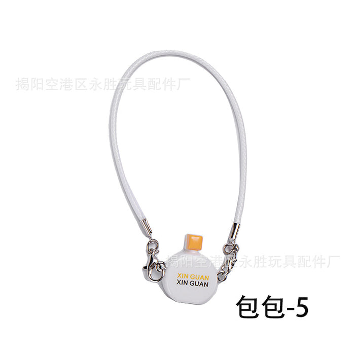 Wholesale Doll  Clothes Knitted Sweater with Jeans Replacement Keychain Bag Doll