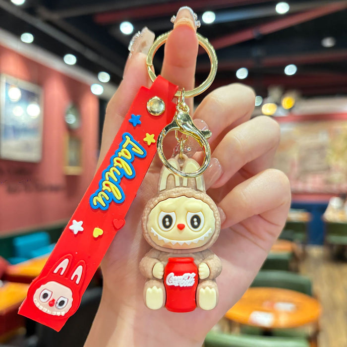 Wholesale Cartoon doll keychain cute little sheep doll keychain trendy toy gift pendant