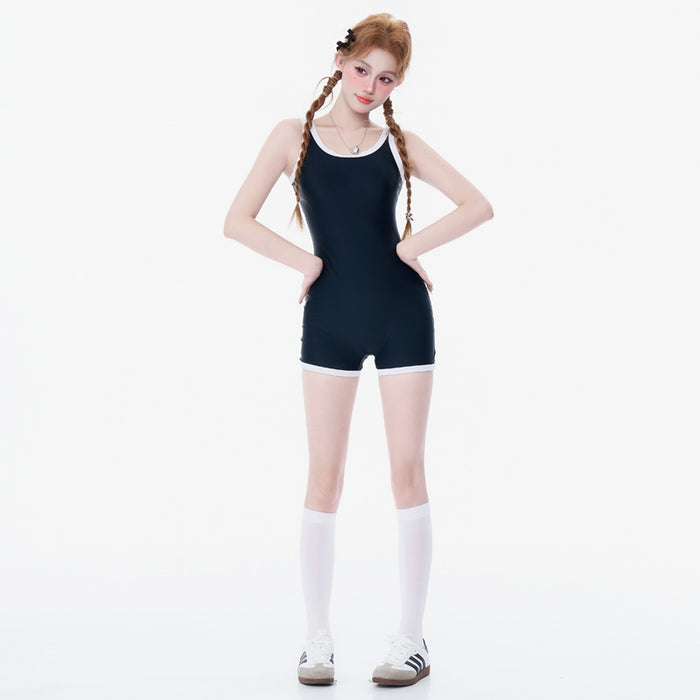 Wholesale Casual sports style one-piece swimsuit, gymnastics suit, sexy suspender