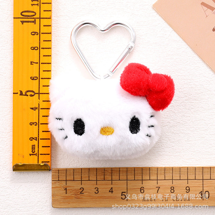 Wholesale Cute plush keychain bag charm made of PP cotton
