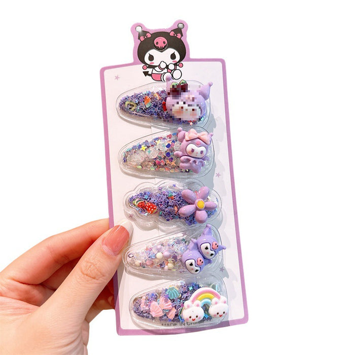 Wholesale Cartoon Children's Soft Glue Hair Clip Set JDC-HC-Jiangx004