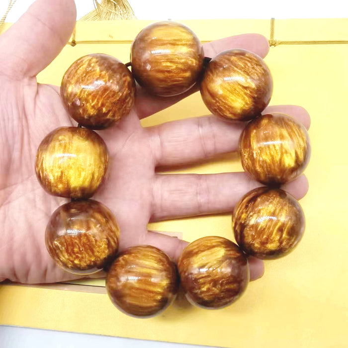 Wholesale Golden Sea Willow Hand String Buddha Pagoda Single Circle Buddha Bead National Style Jewelry