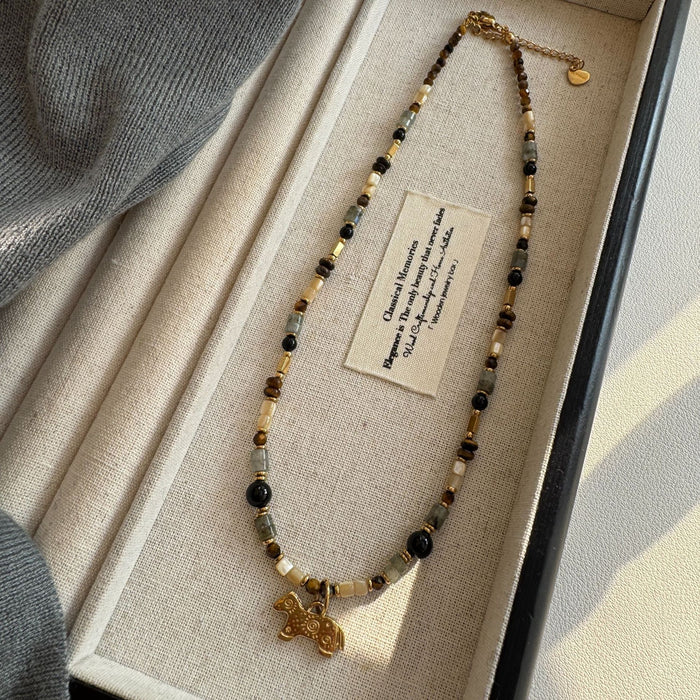 Wholesale Necklace, light luxury, high-end accessories, small sun titanium steel necklace, women's collarbone chain