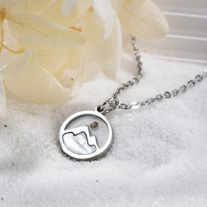 Wholesale Stainless Steel Faith Peak Necklaces JDC-NE-GSMS003