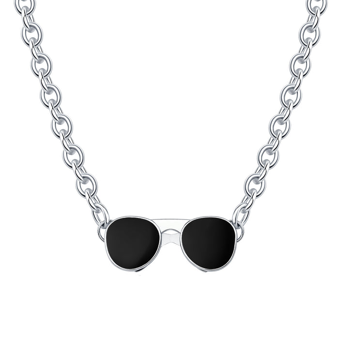 Wholesale Children's Sunglasses Stainless Steel Necklace JDC-NE-YSJZ006