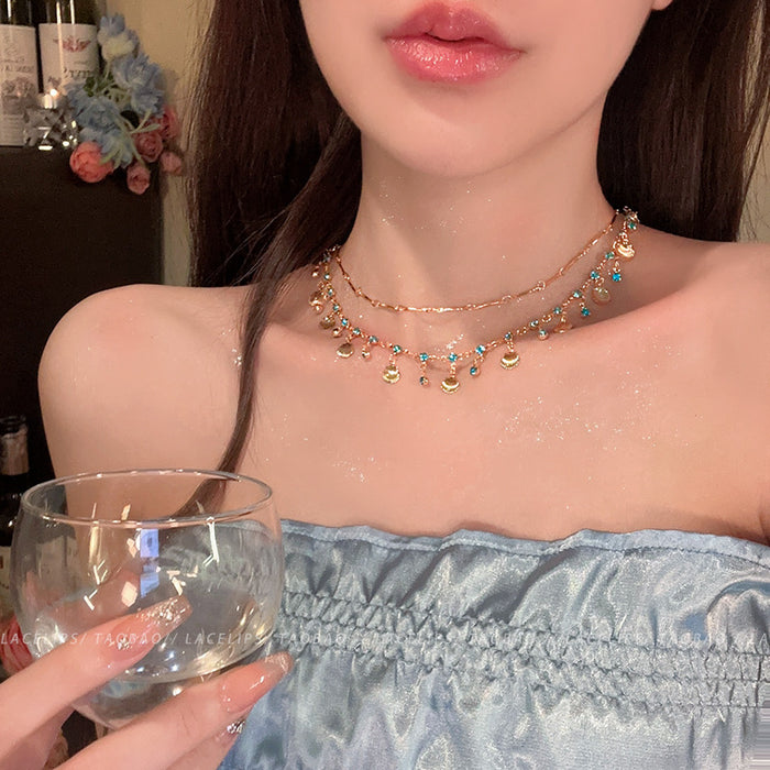 Wholesale Tassel Necklace Women's Light Luxury Niche Clavicle Chain Neck Accessories