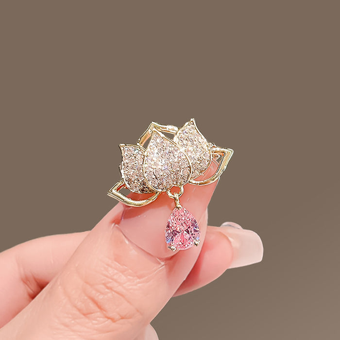 Wholesale Water Lotus Brooch